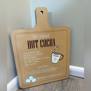 Old Fashioned Hot Cocoa Serving Board